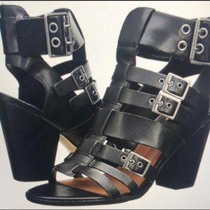 Dolce Vita Strappy Buckle Block Heels